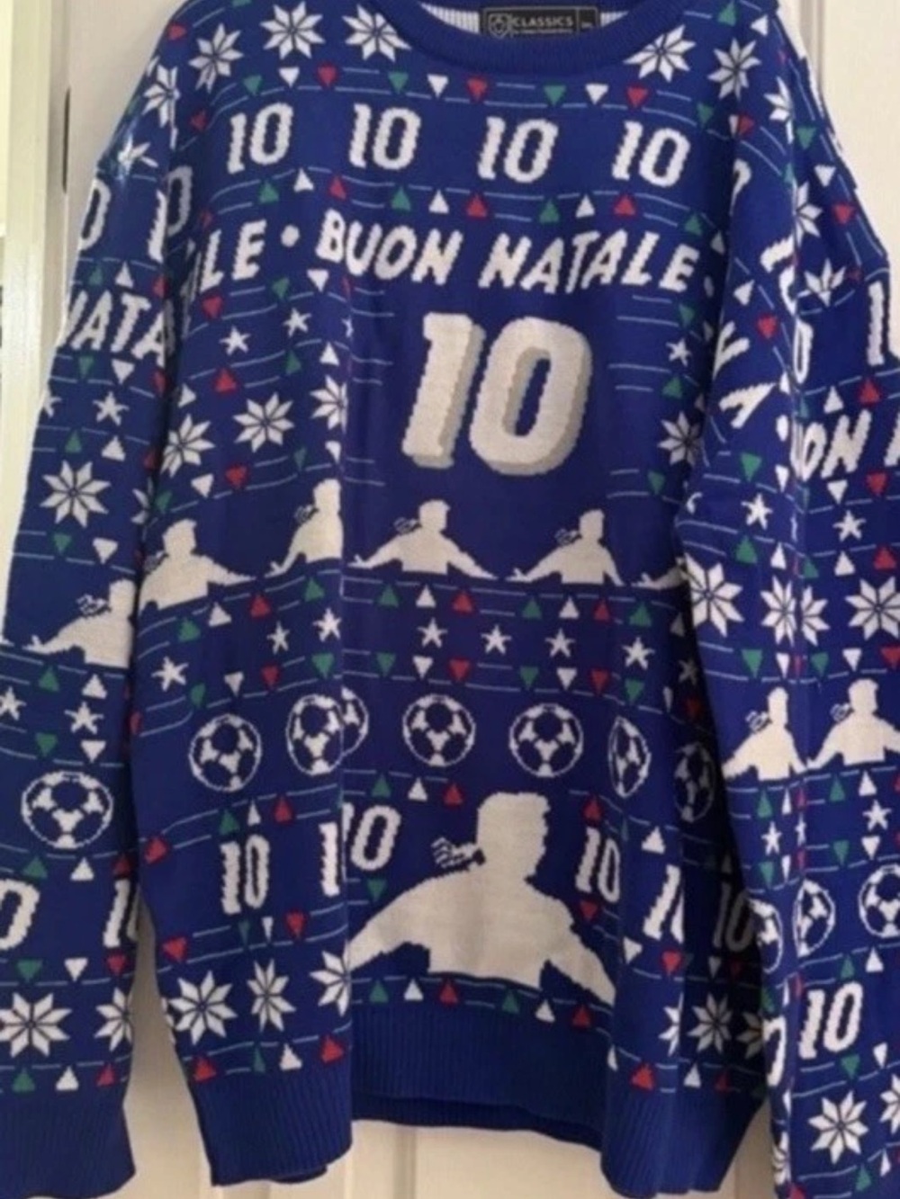Classic Football Shirts R.Baggio #10 1994 Sweater Italy men’s size 2XL Soccer